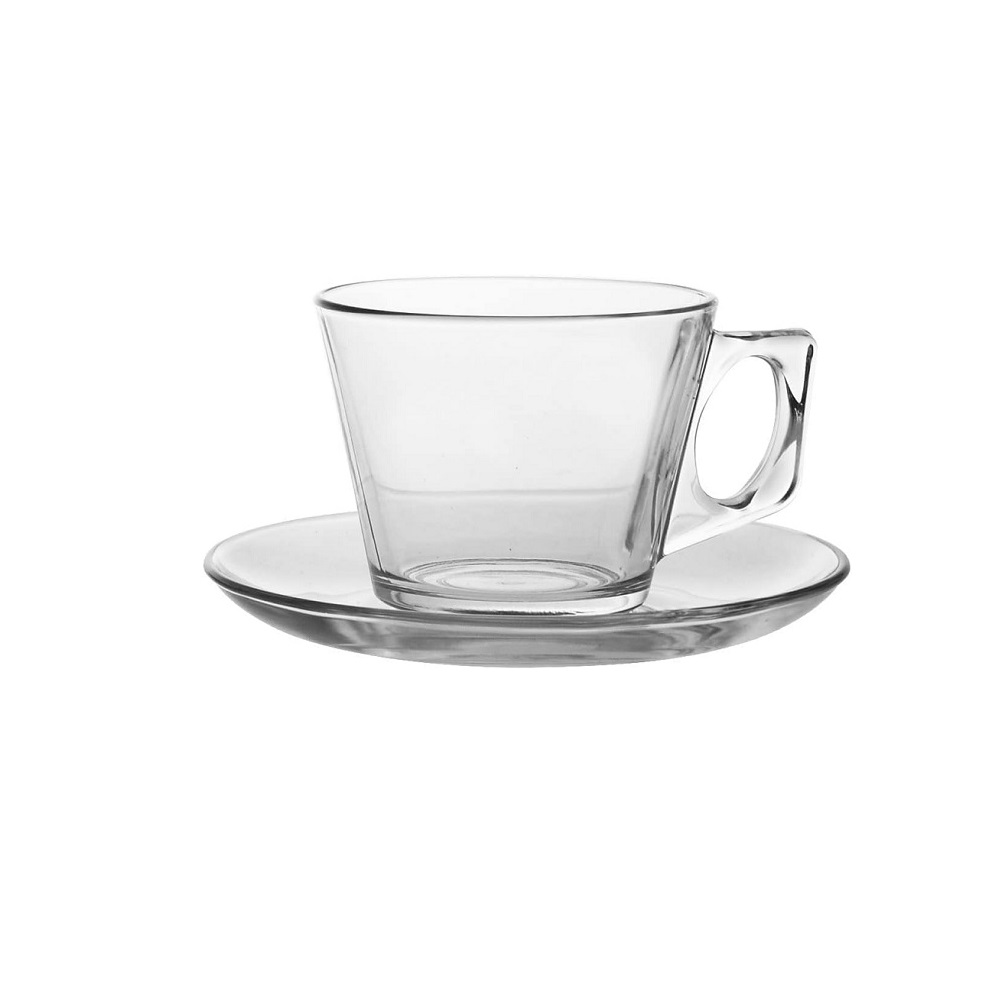 Pasabahce Vela Kaffeetassenset Tasse und Untertasse 12tlg.
