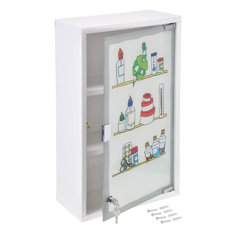Haushalt International Medizinschrank, bedruckt