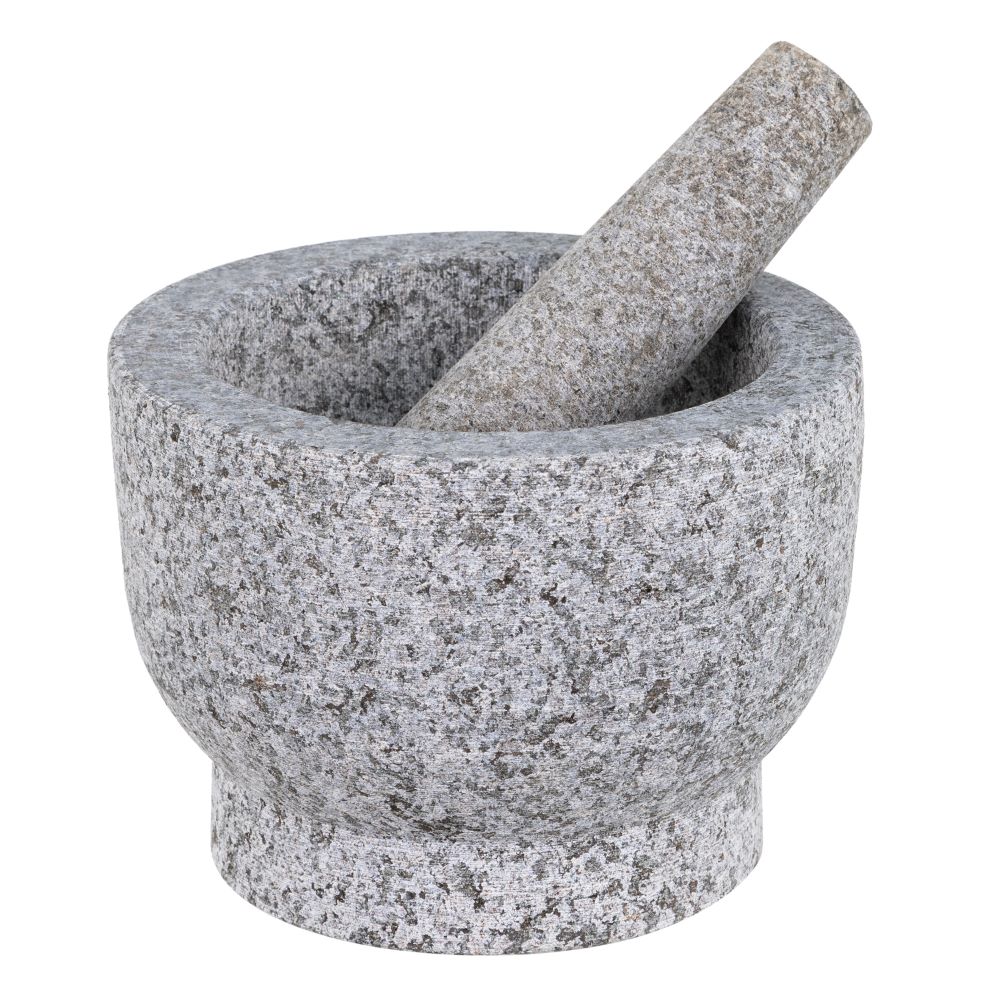 Haushalt International Granitmörser mit Stößel Maße: ca. Ø 15 x H 10cm