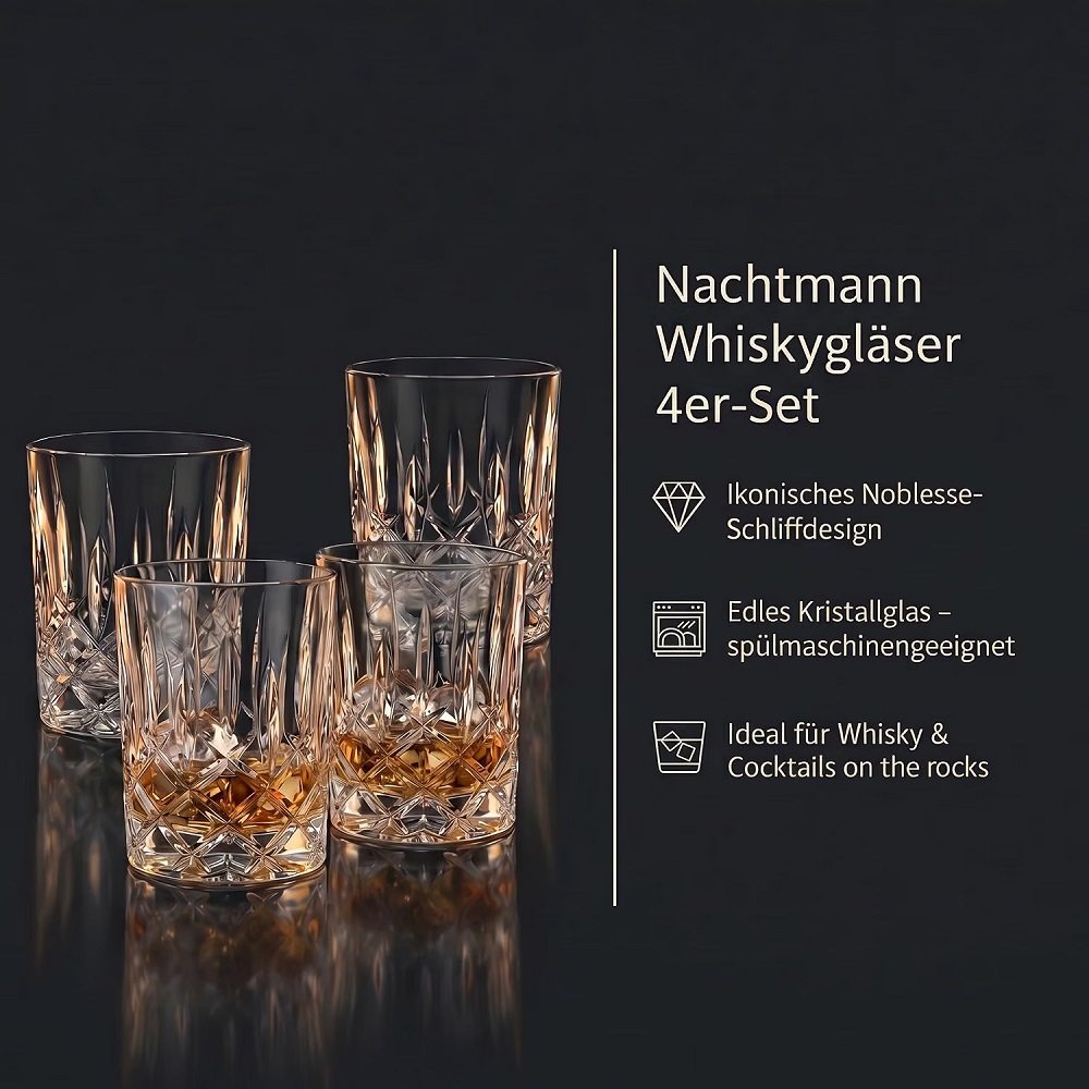 Der-Porzellan-Laden by Nachtmann Noblesse Whiskyglas 4er Set