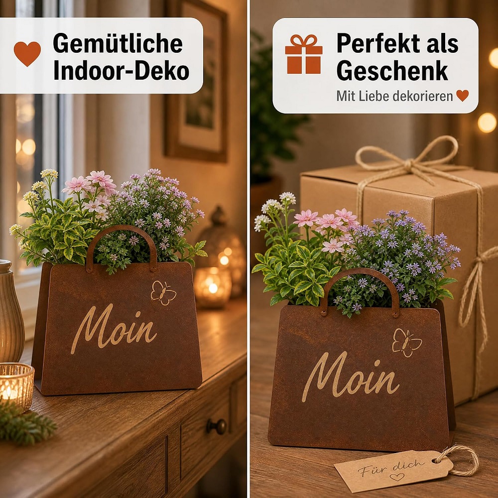 Tasche zum Bepflanzen 'Moin' 32x27x12cm