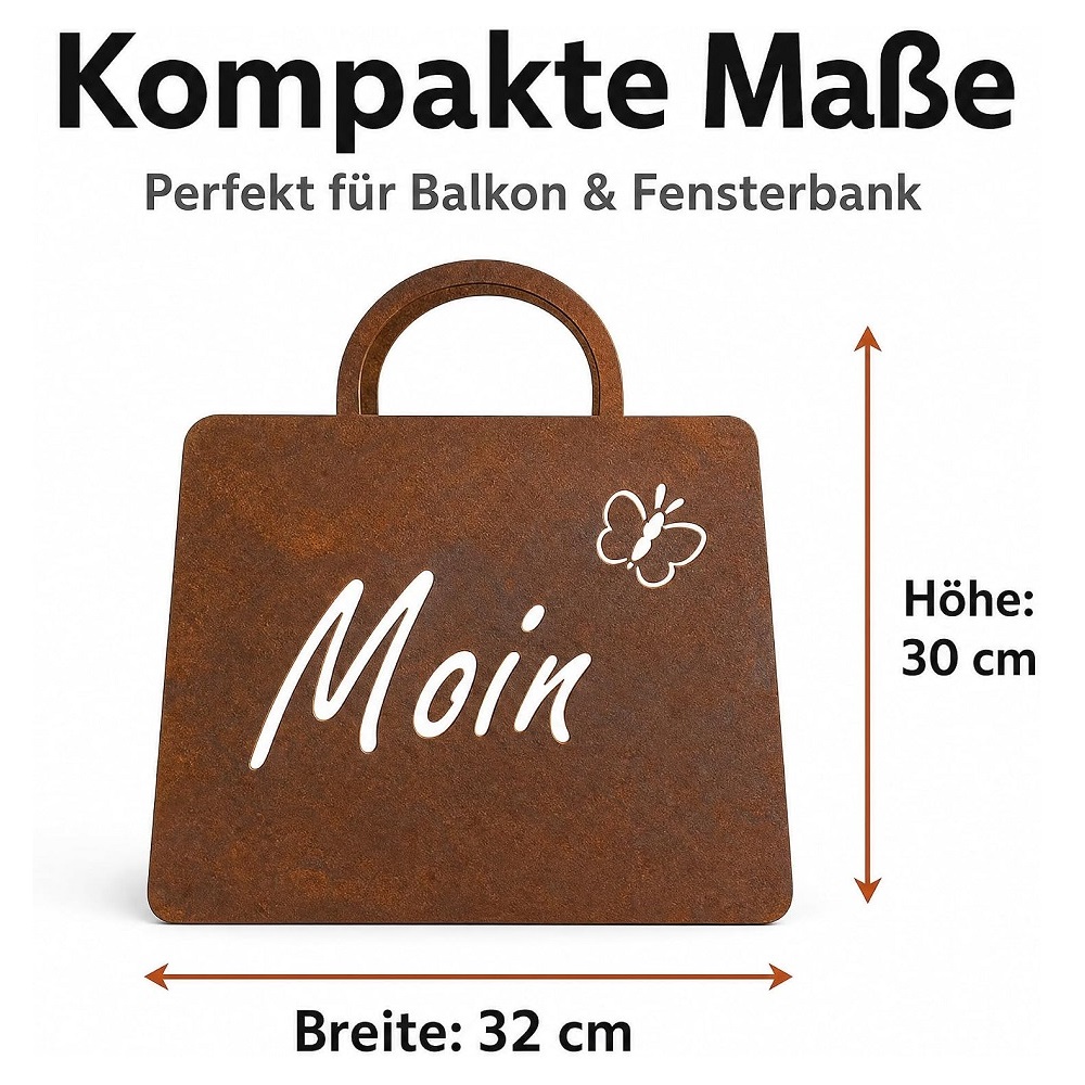Tasche zum Bepflanzen 'Moin' 32x27x12cm