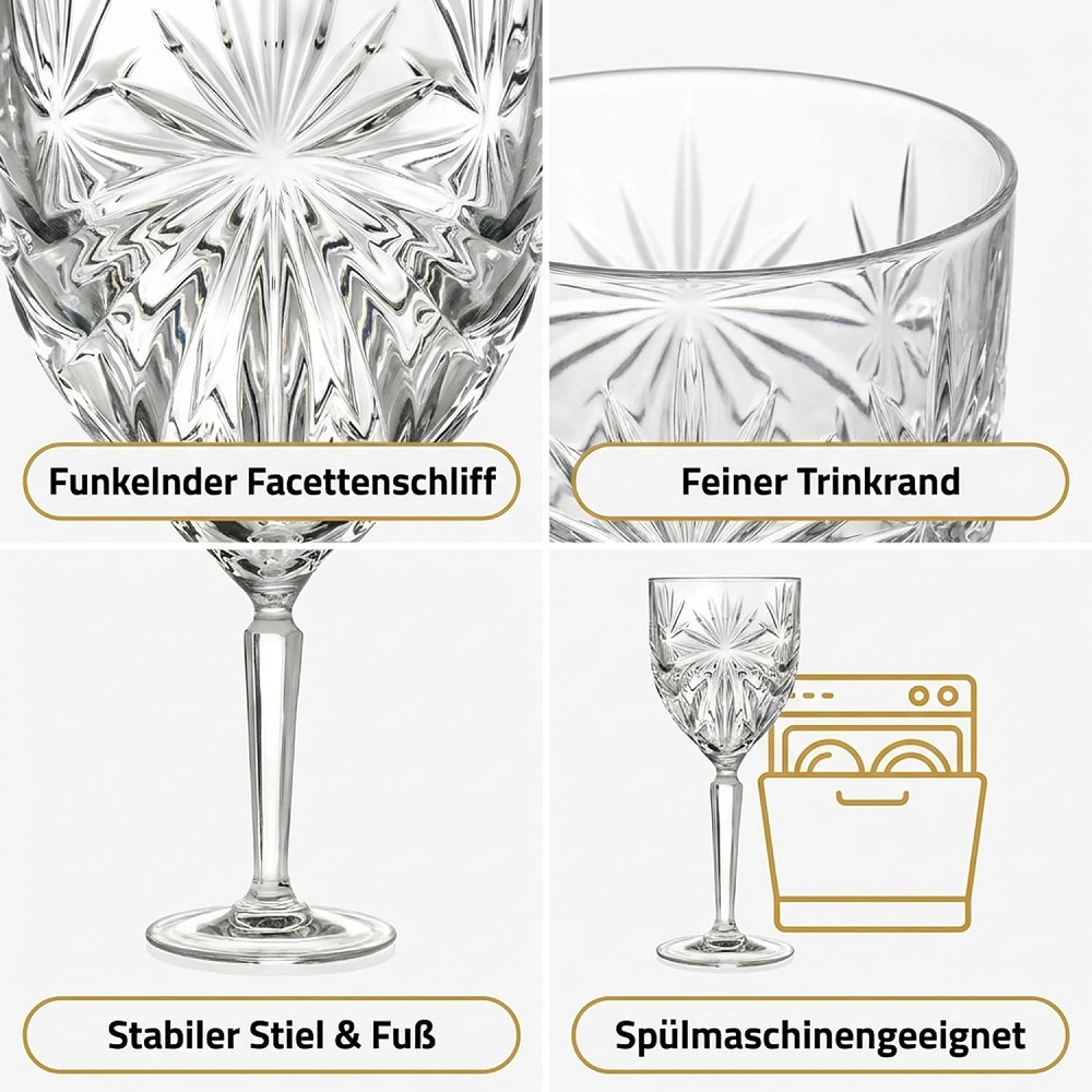 Der-Porzellan-Laden by RCR Oasis Goblet -2 230 ml 6er Set
