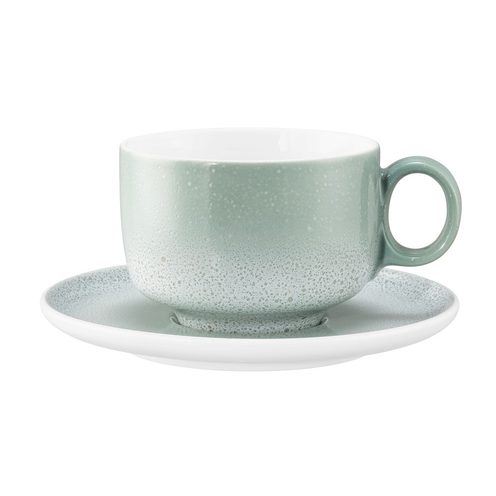 Seltmann Weiden Sento Home Aura mint Milchkaffeeobertasse 0,35 l mit Henkel
