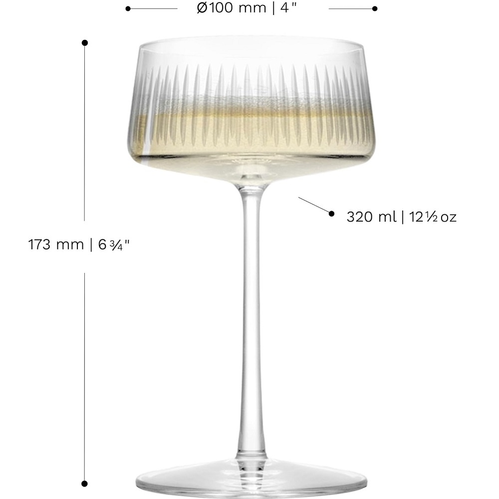 Stölzle Lausitz New York Bar Soho Champagnerschale 316 ml 6er Set