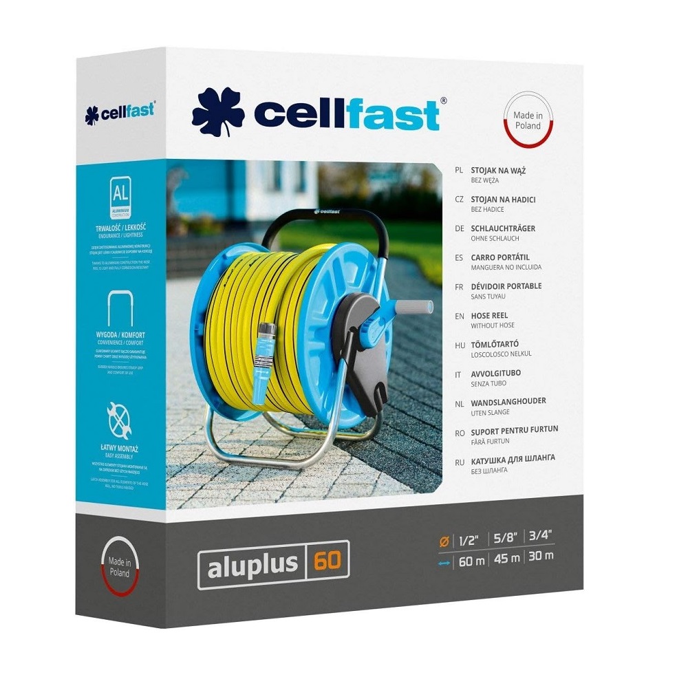 Cellfast Gartenschlauchständer ALUPLUS 1/2" 60 m