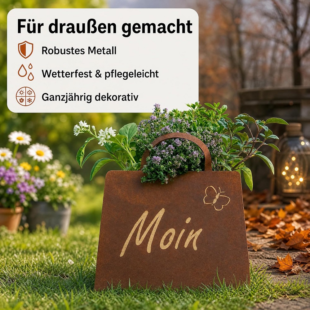 Tasche zum Bepflanzen 'Moin' 32x27x12cm