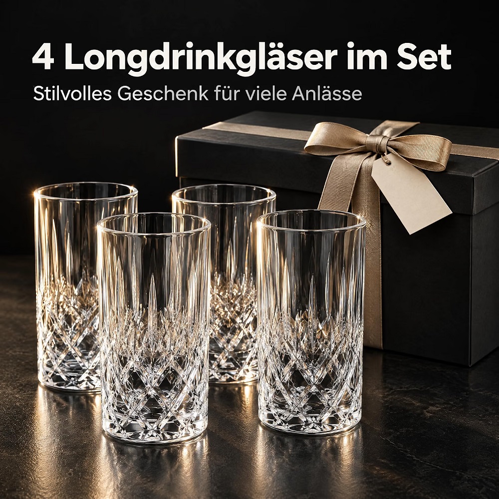 Der-Porzellan-Laden by Nachtmann Noblesse Longdrinkglas 4er Set