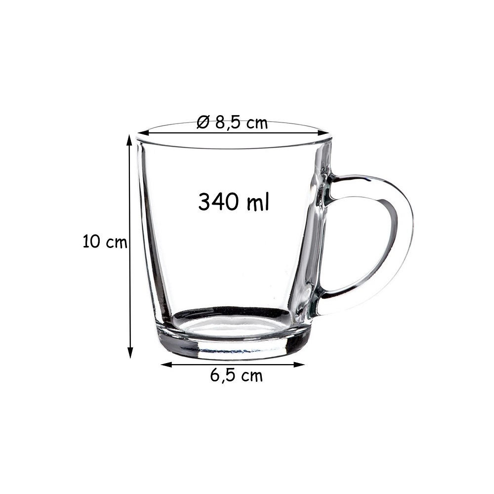 Pasabahce Basic Henkeltasse 350 ml 2er Set