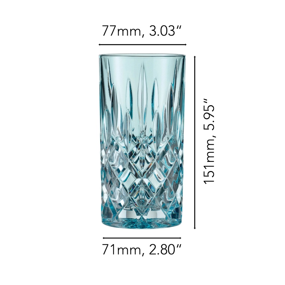 Nachtmann Noblesse Longdrinkglas Aqua 2er Set