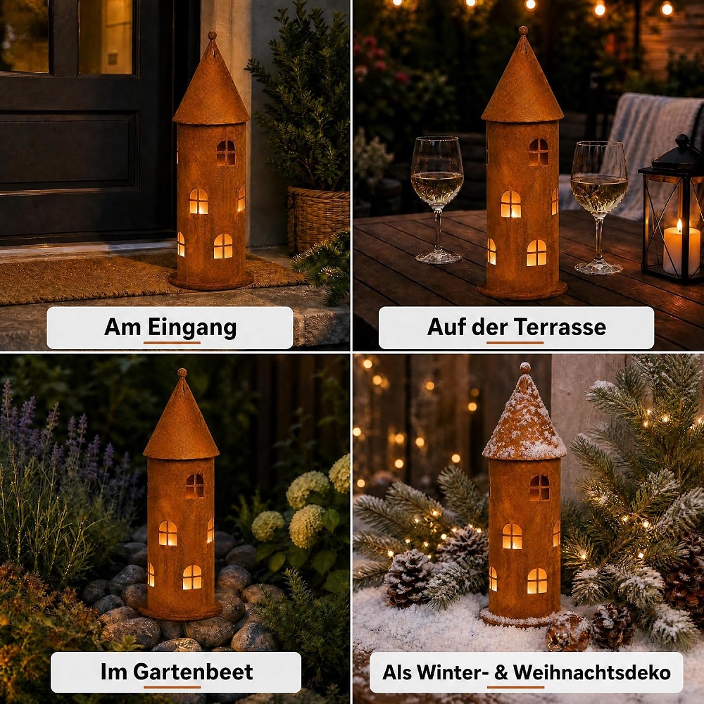 Windlicht "Turm" 58 cm