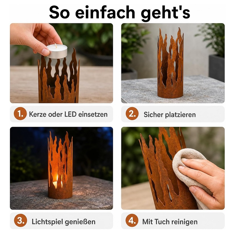 Der-Porzellan-Laden Windlicht H:30 Ø:10
