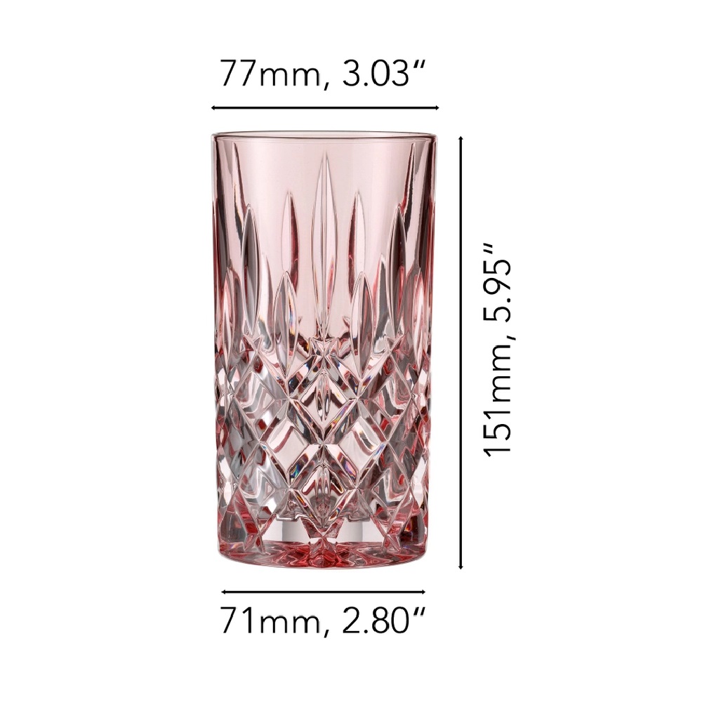 Nachtmann Noblesse Longdrinkglas Rosè 2er Set