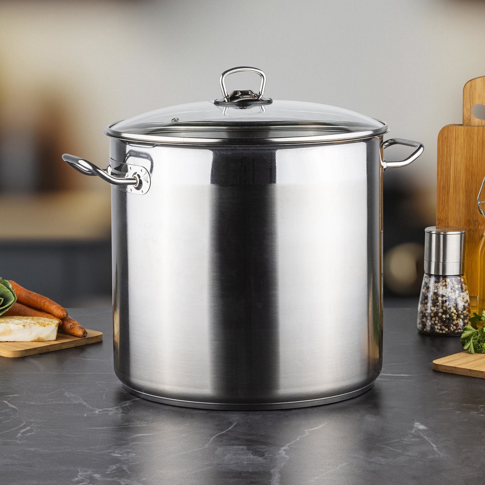 Haushalt International Universaltopf mit Glasdeckel 20L ca. Ø: 30 x H: 28cm