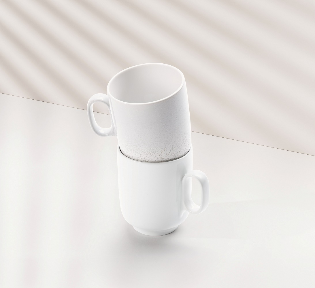 Seltmann Weiden Sento Home weiß Becher mit Henkel 0,40 l 6er Set