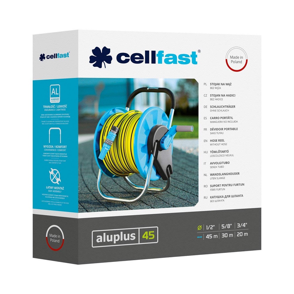 Cellfast Gartenschlauchständer ALUPLUS 1/2'' 45 m