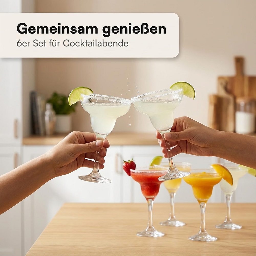 Der-Porzellan-Laden by Pasabahce Capri Margaritaglas 6er Set