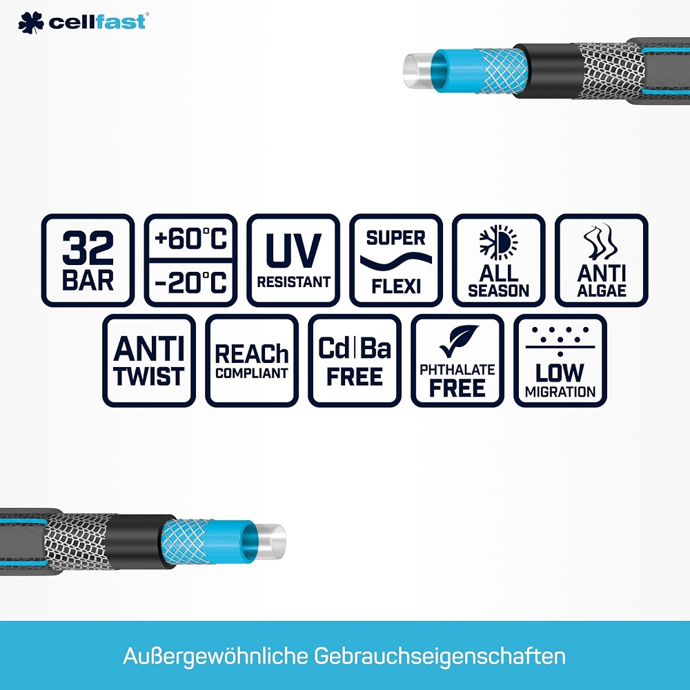 Cellfast Gartenschlauch HOBBY 1/2" 25 m
