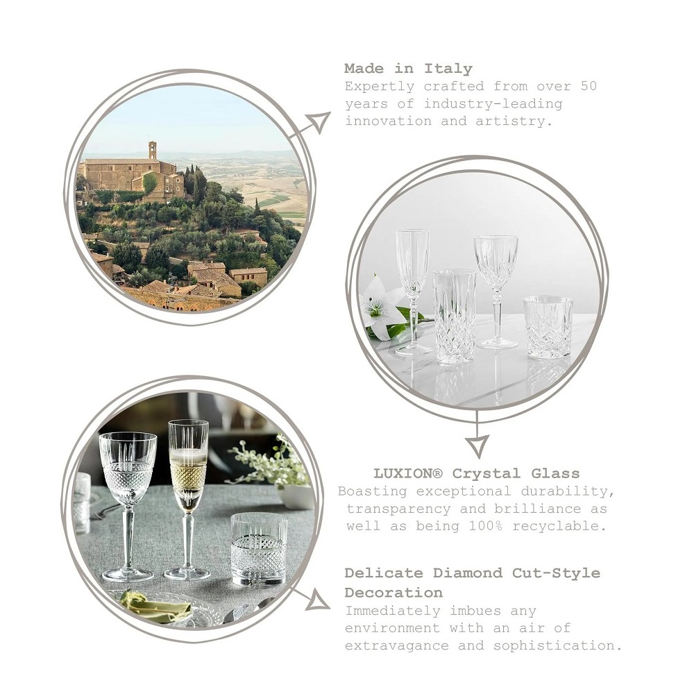 RCR Brillante DOF Whiskyglas 340 ml 6er Set