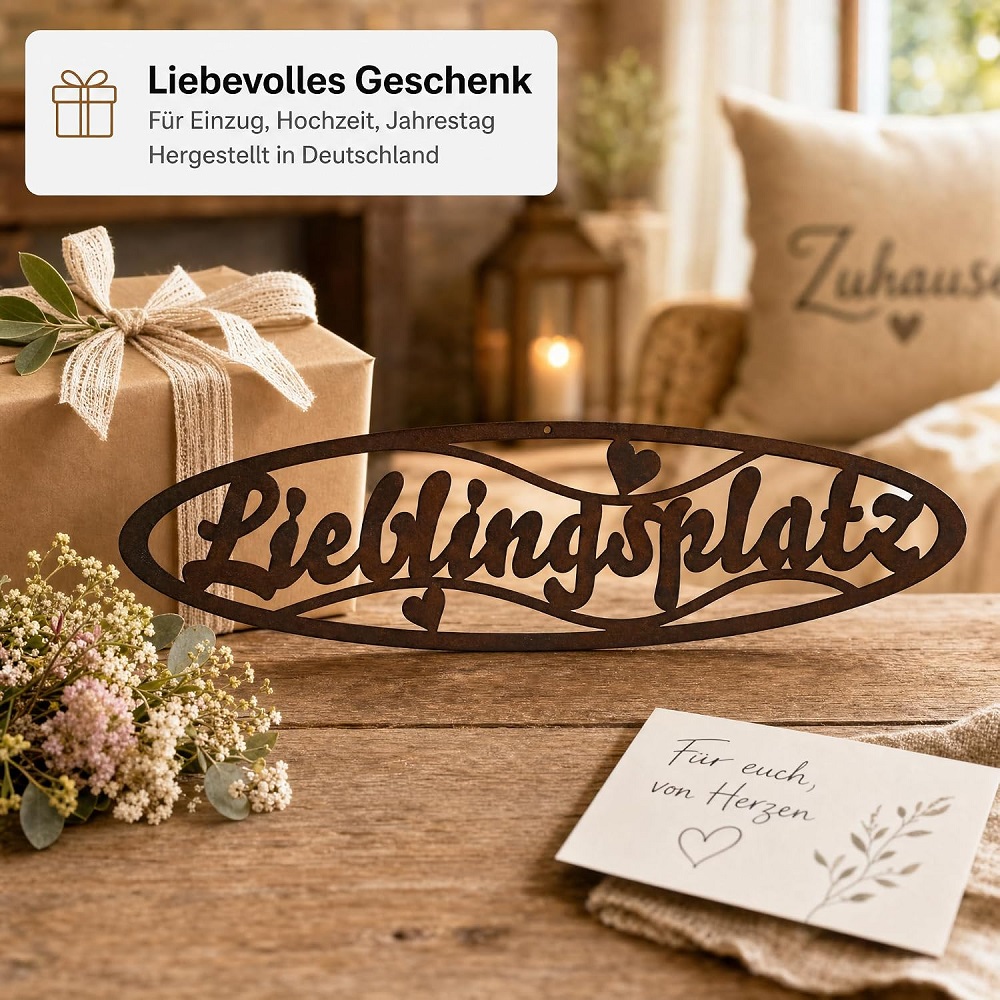 Schild "Lieblingsplatz"