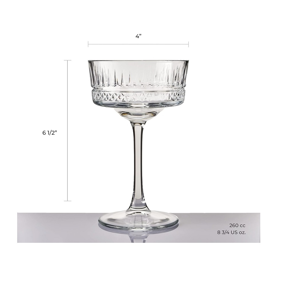 Pasabahce Elysia Champagner Coupe 260 ml 6er Set