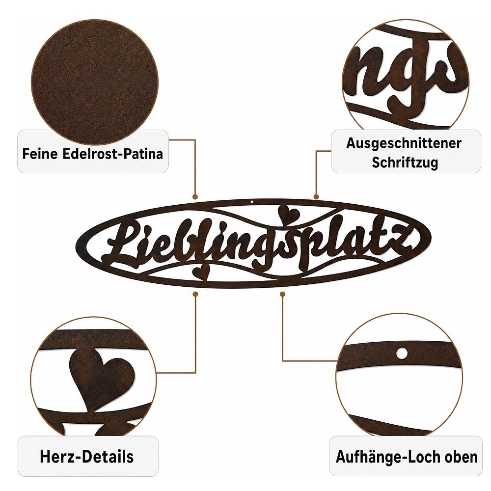 Schild "Lieblingsplatz"