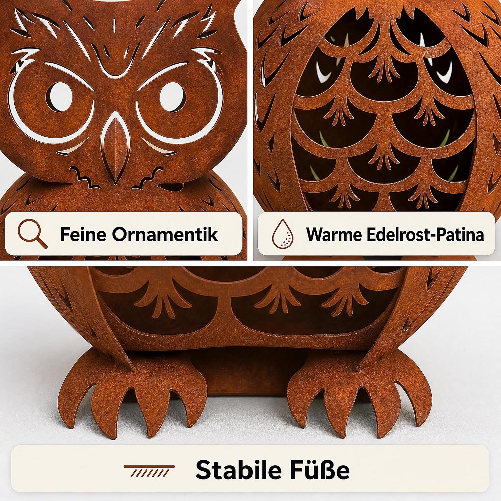 Eule 62x35x20cm