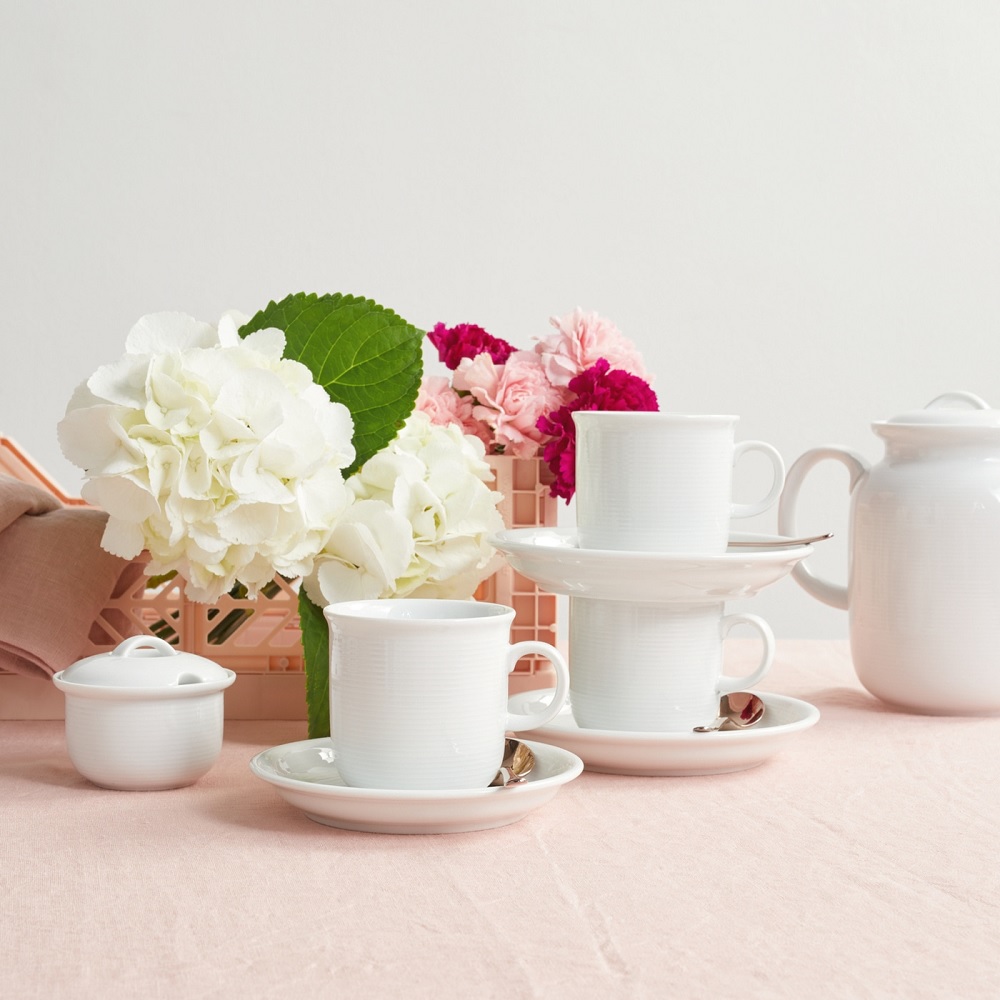 Thomas Trend Weiss Kaffeeuntertasse Ø 14 cm 2er Set