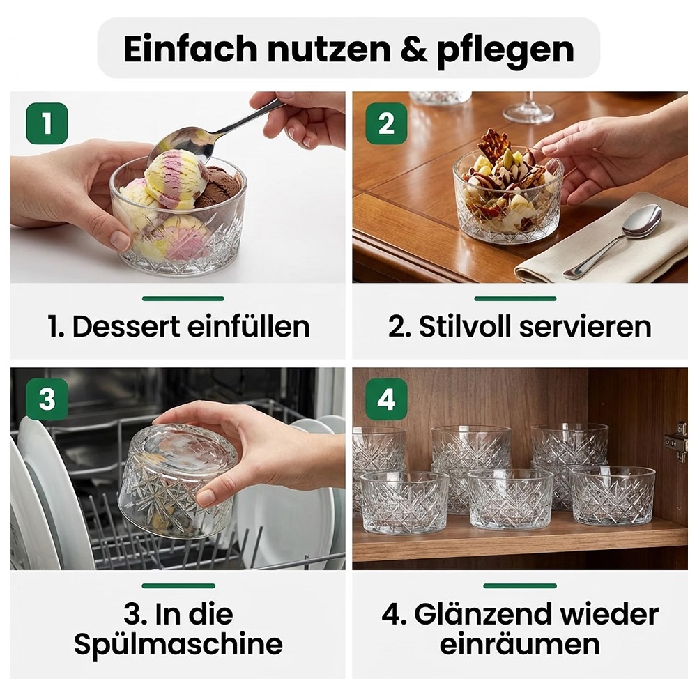 Der-Porzellan-Laden by Pasabahce Timeless Schale 4er Set