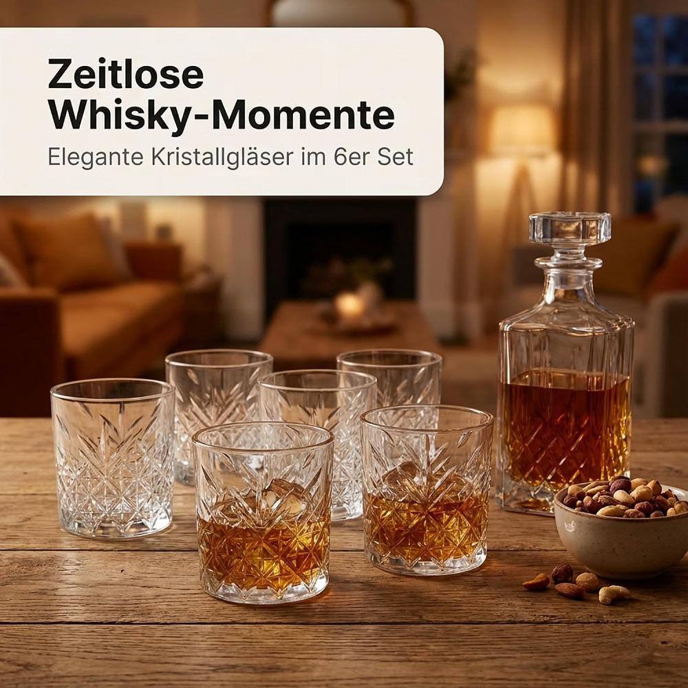 Der-Porzellan-Laden by Pasabahce Timeless Whiskybecher SOF 205 ml 6er Set