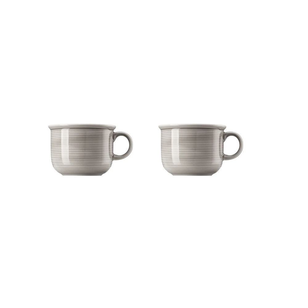 Thomas Trend Colour Moon Grey Kaffeeobertasse Zylindrisch 0,18 l 2er Set, Thomas - Porzellan kaufen, Porzellangeschirr, Geschirr