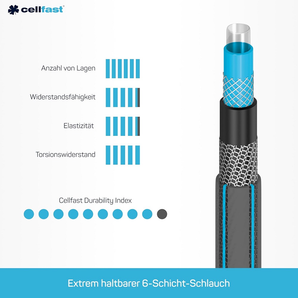 Cellfast Gartenschlauch HOBBY 1/2" 25 m