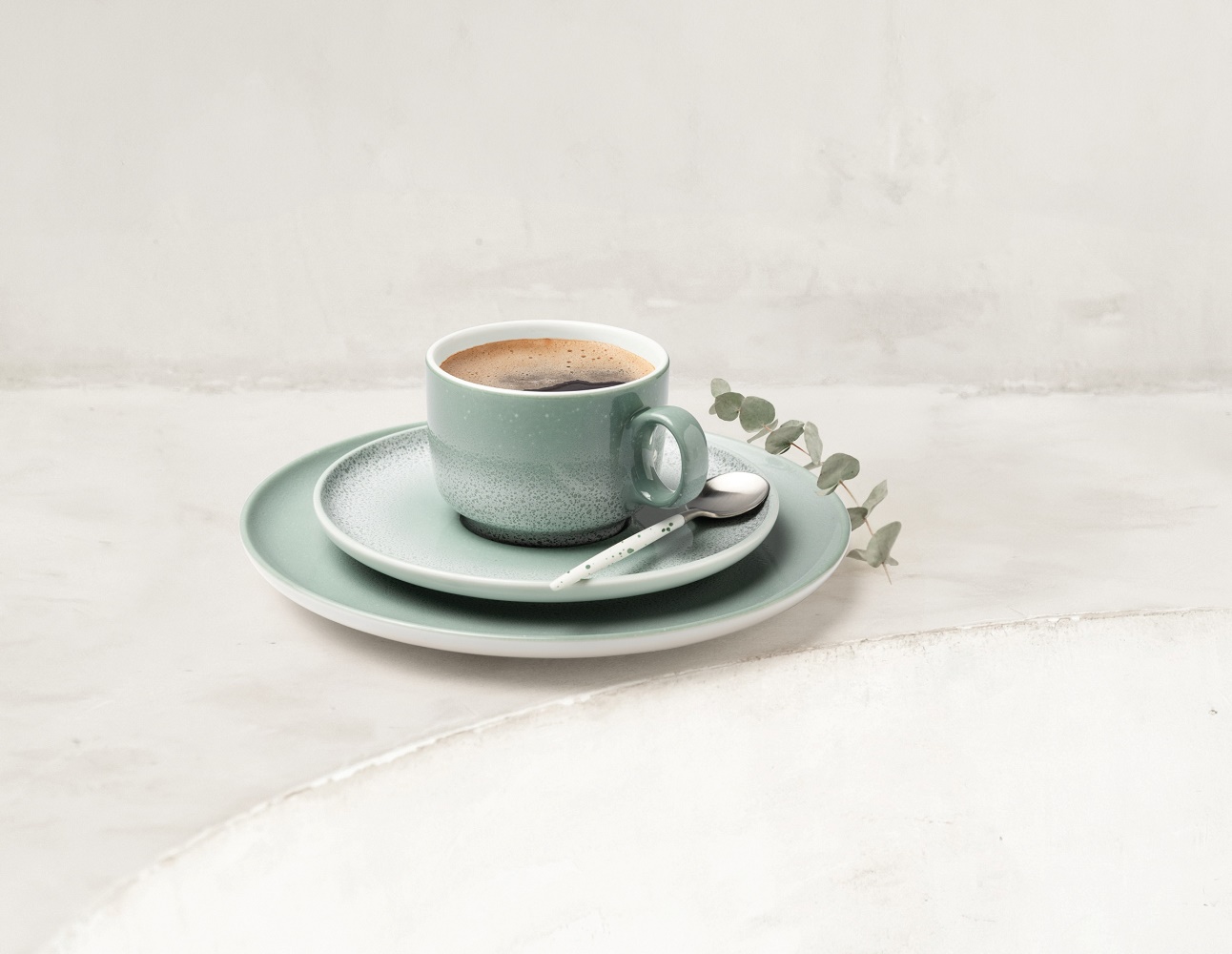 Seltmann Weiden Sento Home Aura mint Kombi-Untertasse 16 cm