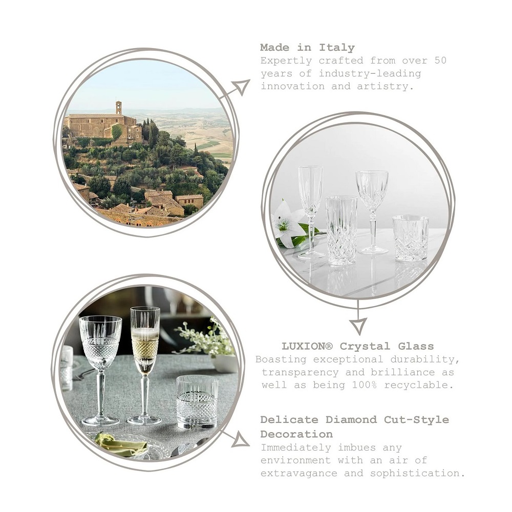 RCR Brillante Longdrinkglas 370 ml 6er Set