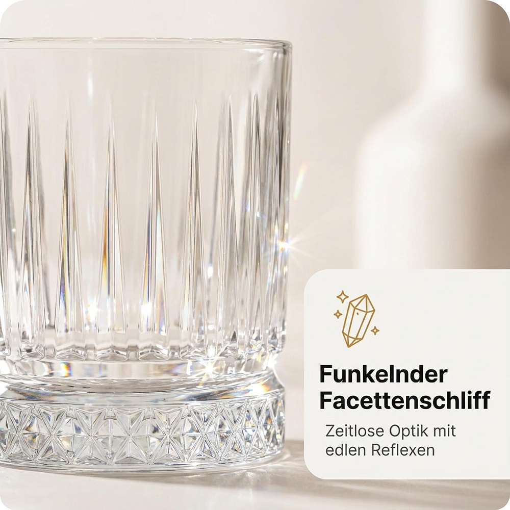 Der-Porzellan-Laden by Pasabahce Elysia Whiskyglas 210 ml 4er Set