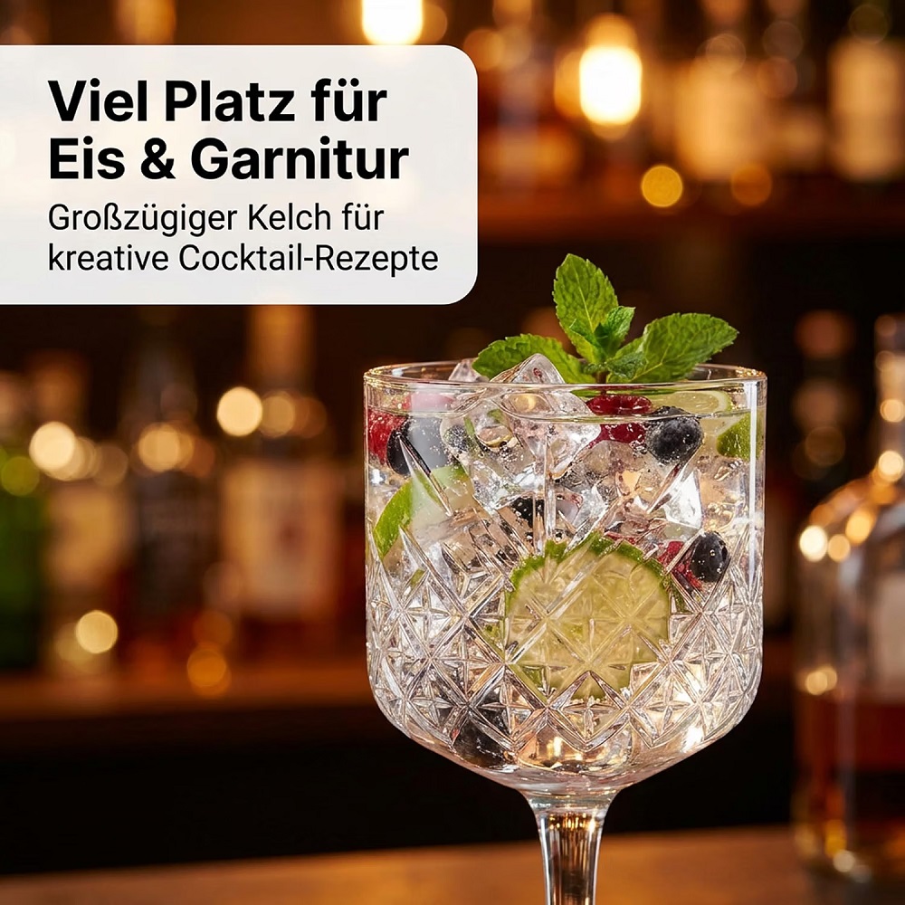 Der-Porzellan-Laden by Pasabahce Timeless Cocktailglas 490 ml 6er Set