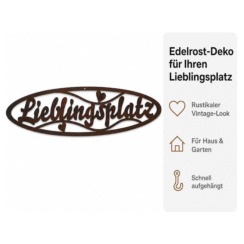 Schild "Lieblingsplatz"