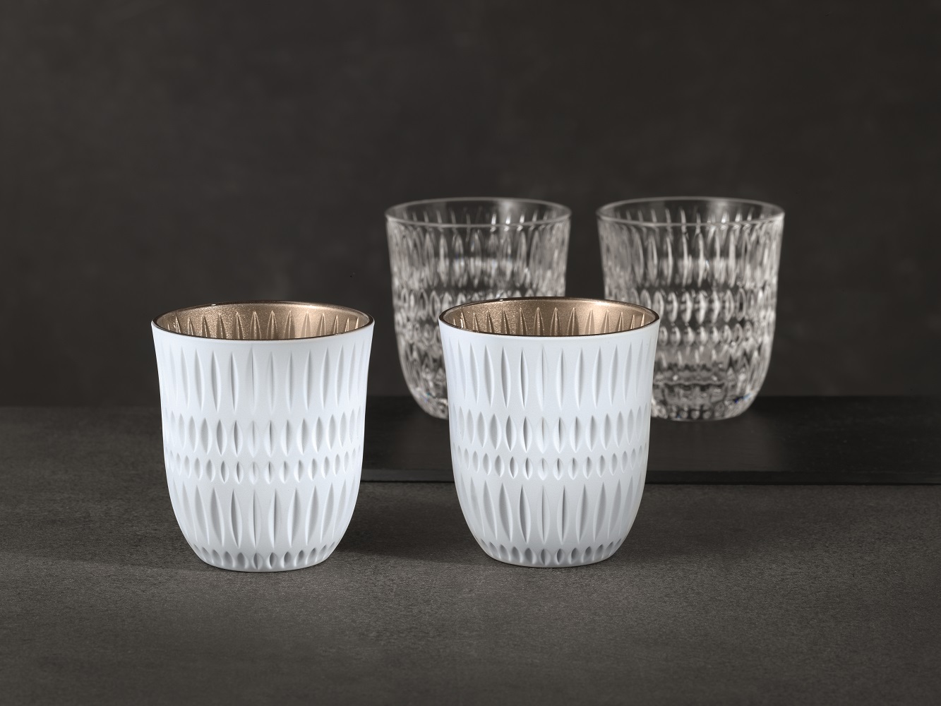 Nachtmann Ethno Colors Becher White/Gold 2er Set