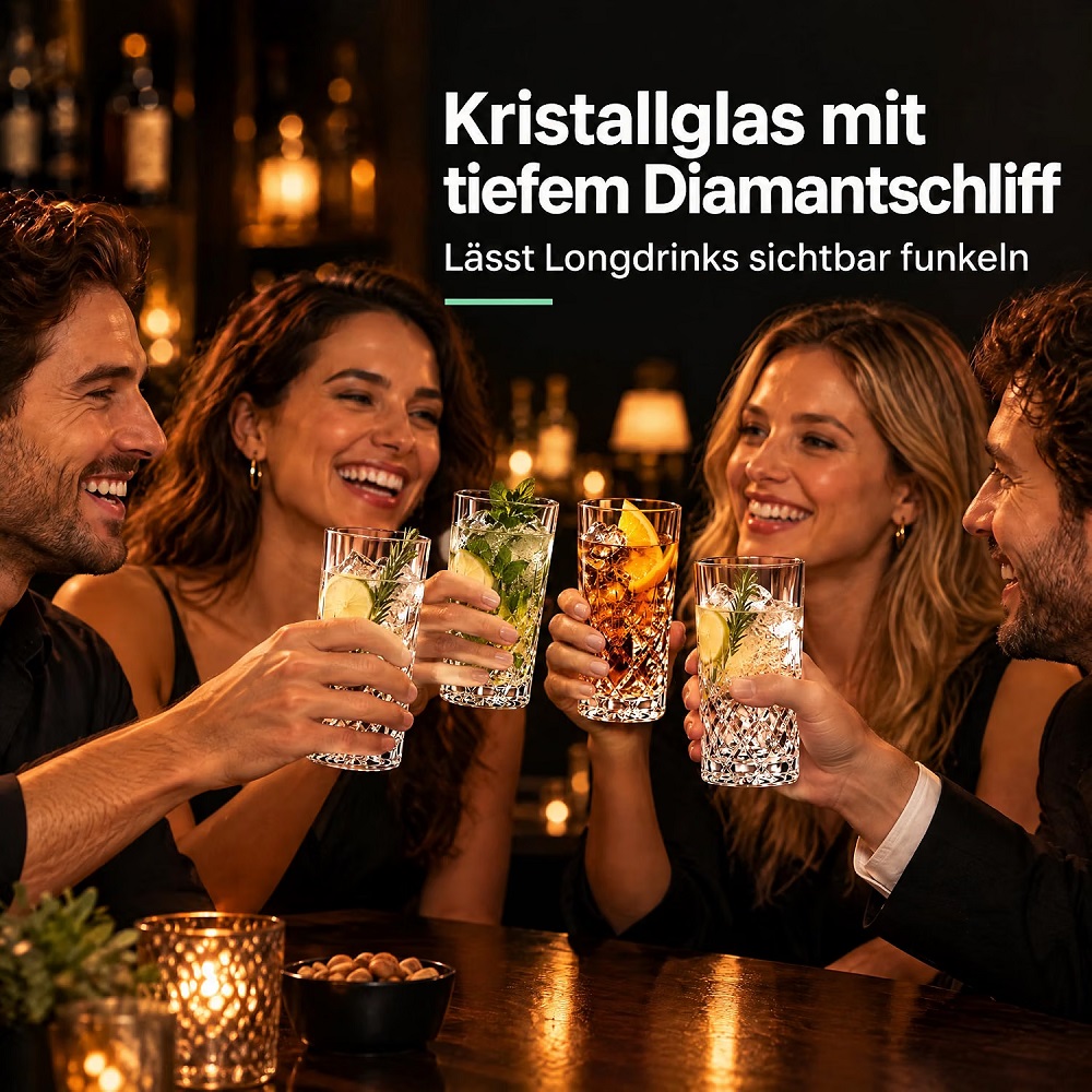 Der-Porzellan-Laden by Nachtmann Noblesse Longdrinkglas 4er Set