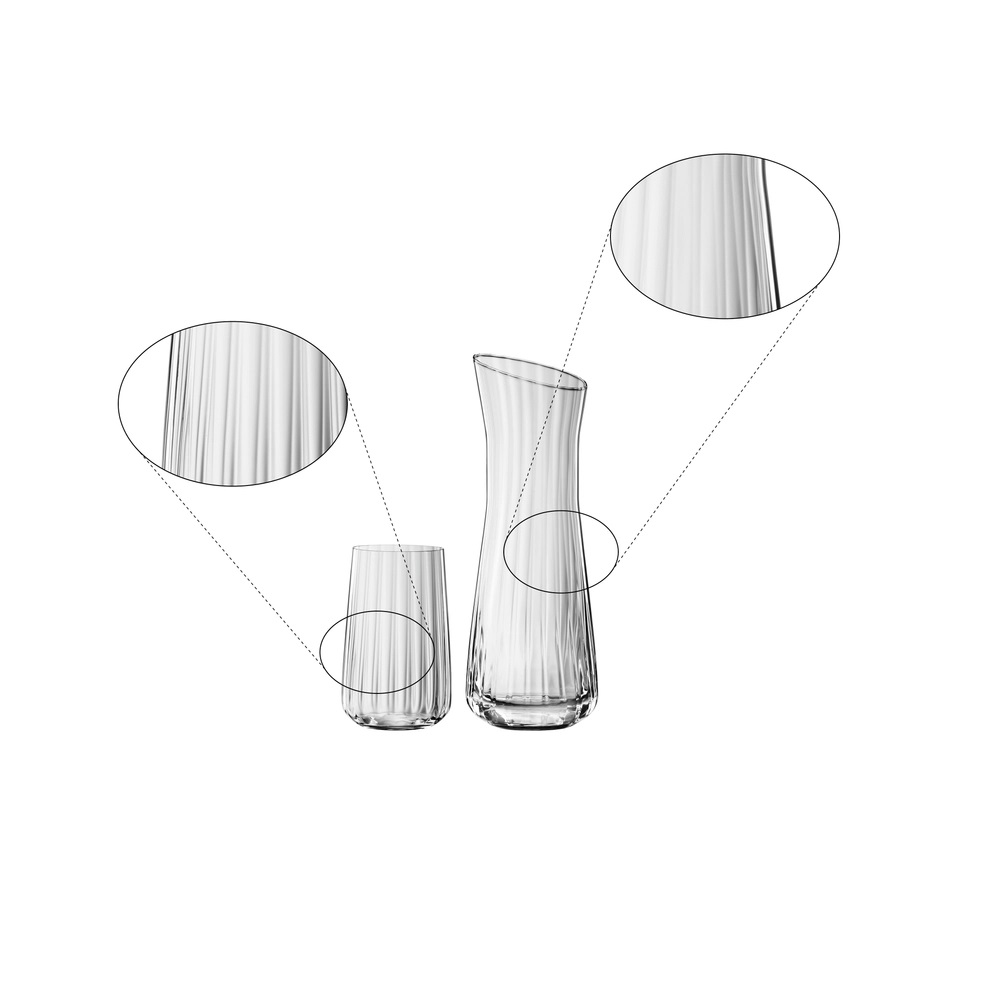 Spiegelau Lifestyle Karaffe mit Gläsern Set 3 tlg.