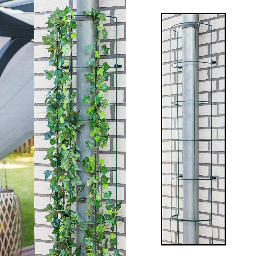 Haushalt International Rankhilfe aus Metall für Fallrohre 200 cm