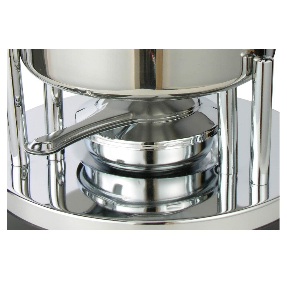 Haushalt International Fondue-Set aus Edelstahl 10-tlg. Durchm. ca. 17-18,3 x 9,5 (H) cm