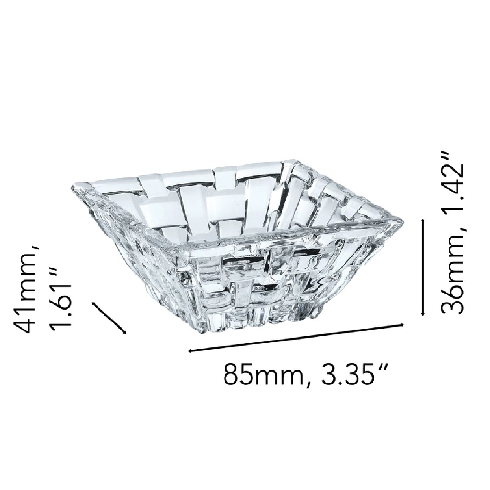 Nachtmann Bossa Nova Dip Schale Quadratisch 8,5x8,5x3,6 cm 4er Set