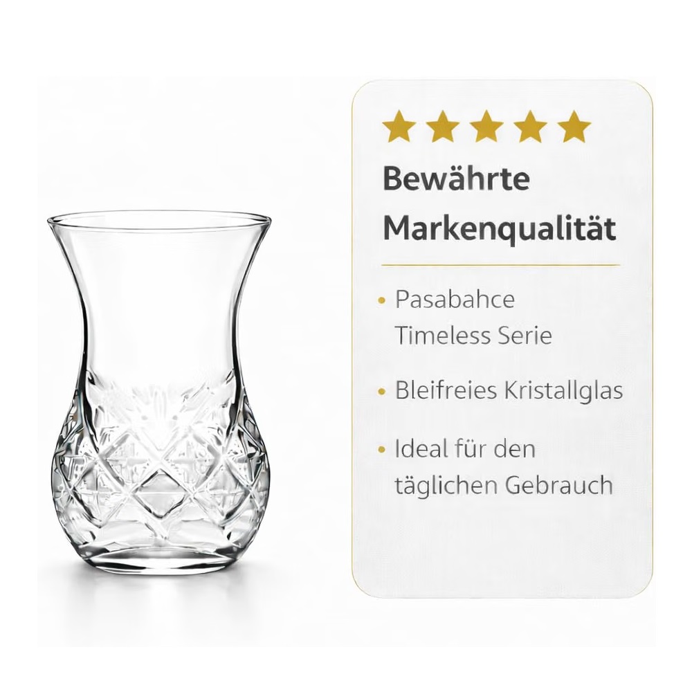 Der-Porzellan-Laden by Pasabahce Timeless Teeglas 6er Set