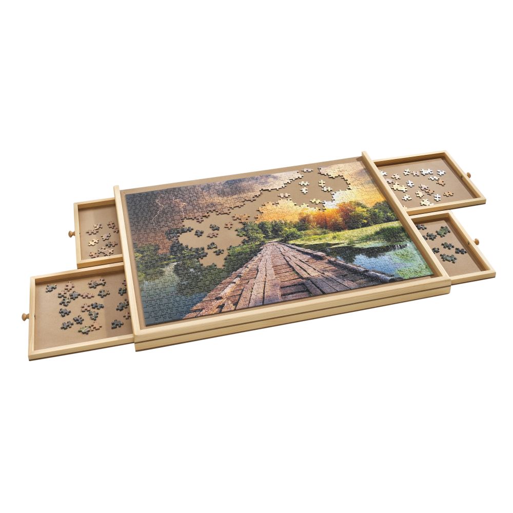 Haushalt International Puzzlebrett mit Auszügen 1000er, FSC®