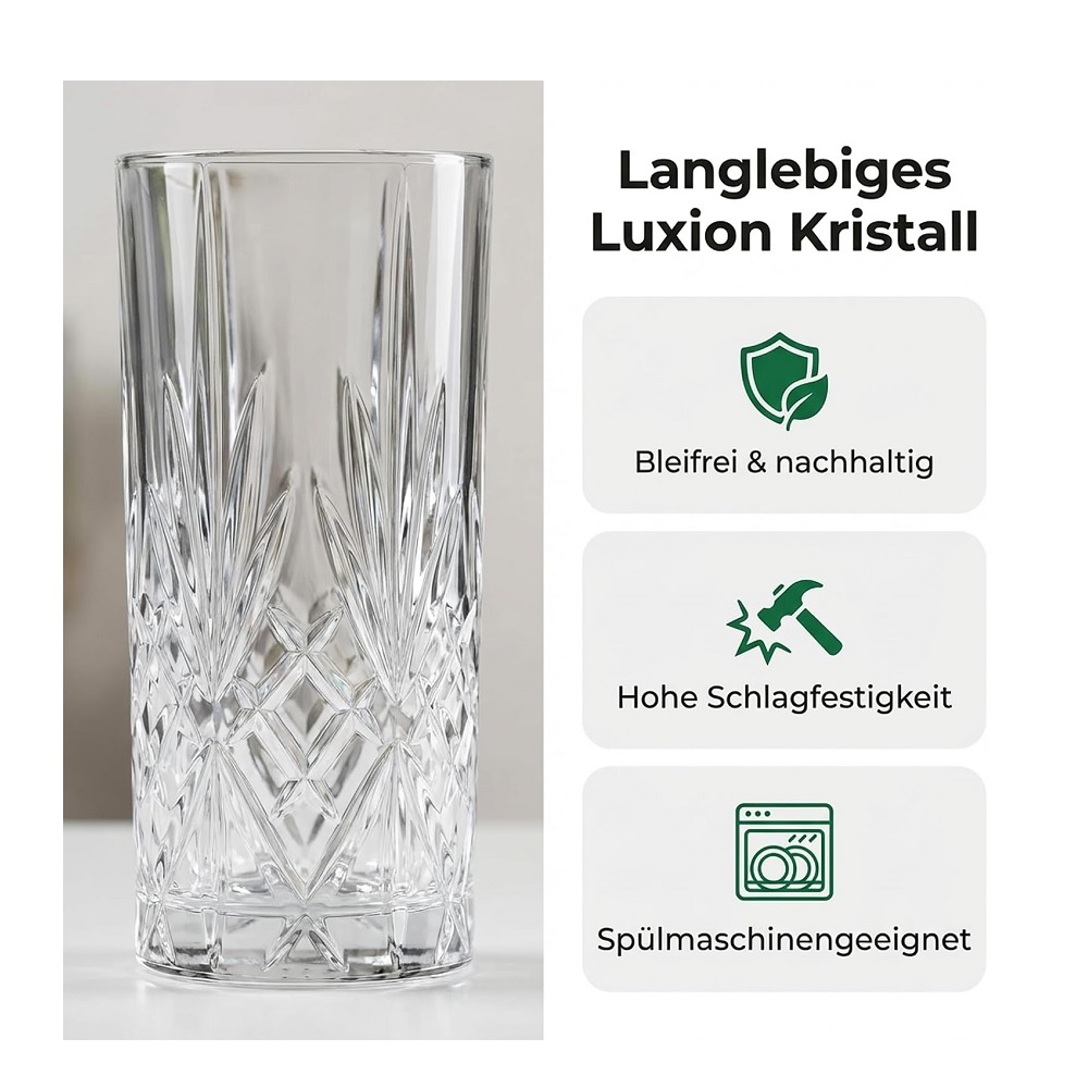 Der-Porzellan-Laden by RCR Melodia HB Tumbler 360 ml 6er Set