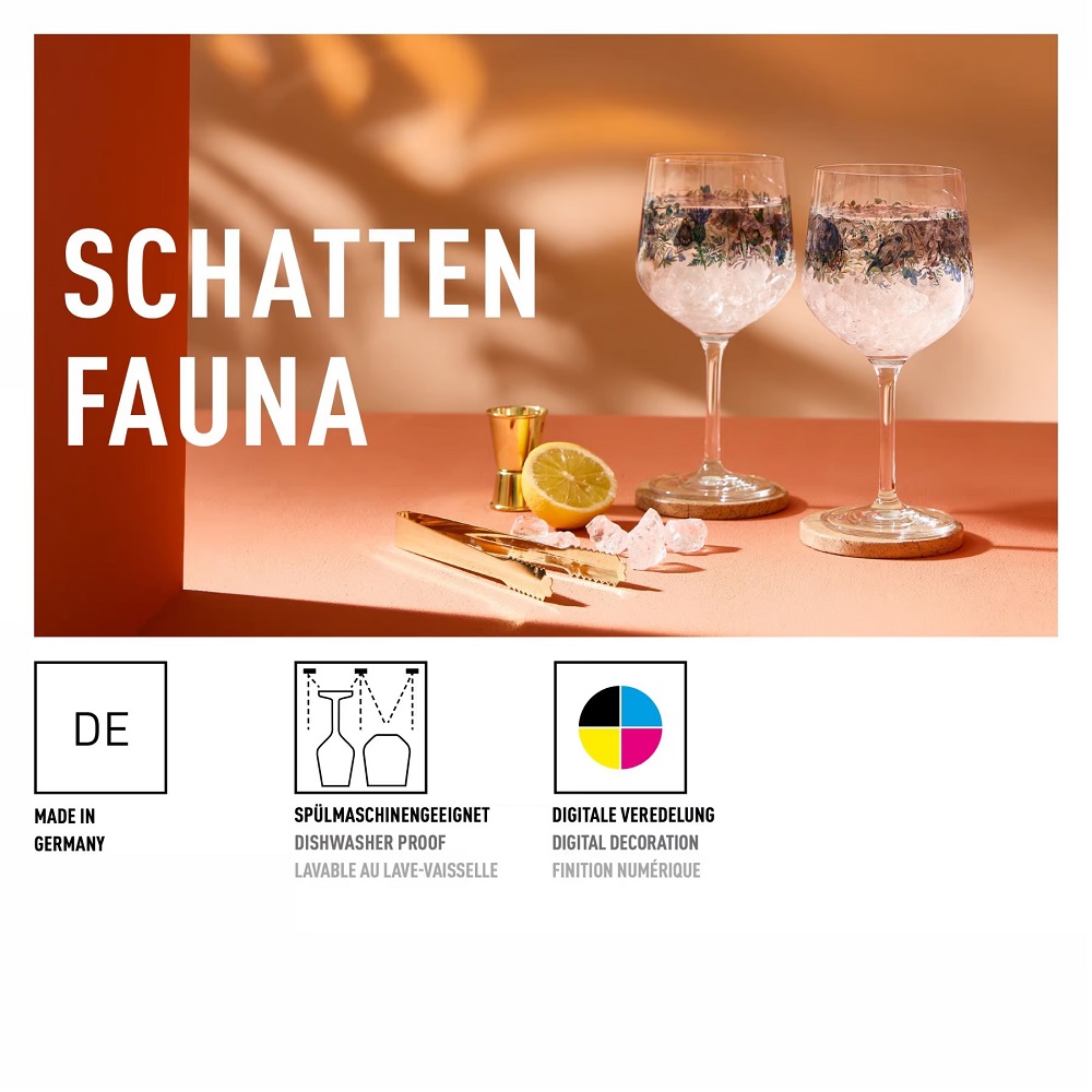 Ritzenhoff Schattenfauna Gin Kelch #7 #8 C. Mcallister H25 2er Set