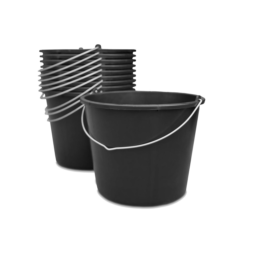 Prosperplast Eimer BUCKET 5 Liter - schwarz 10er Set