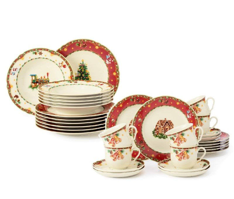 Edles Weihnachtsgeschirr aus Porzellan online kaufen