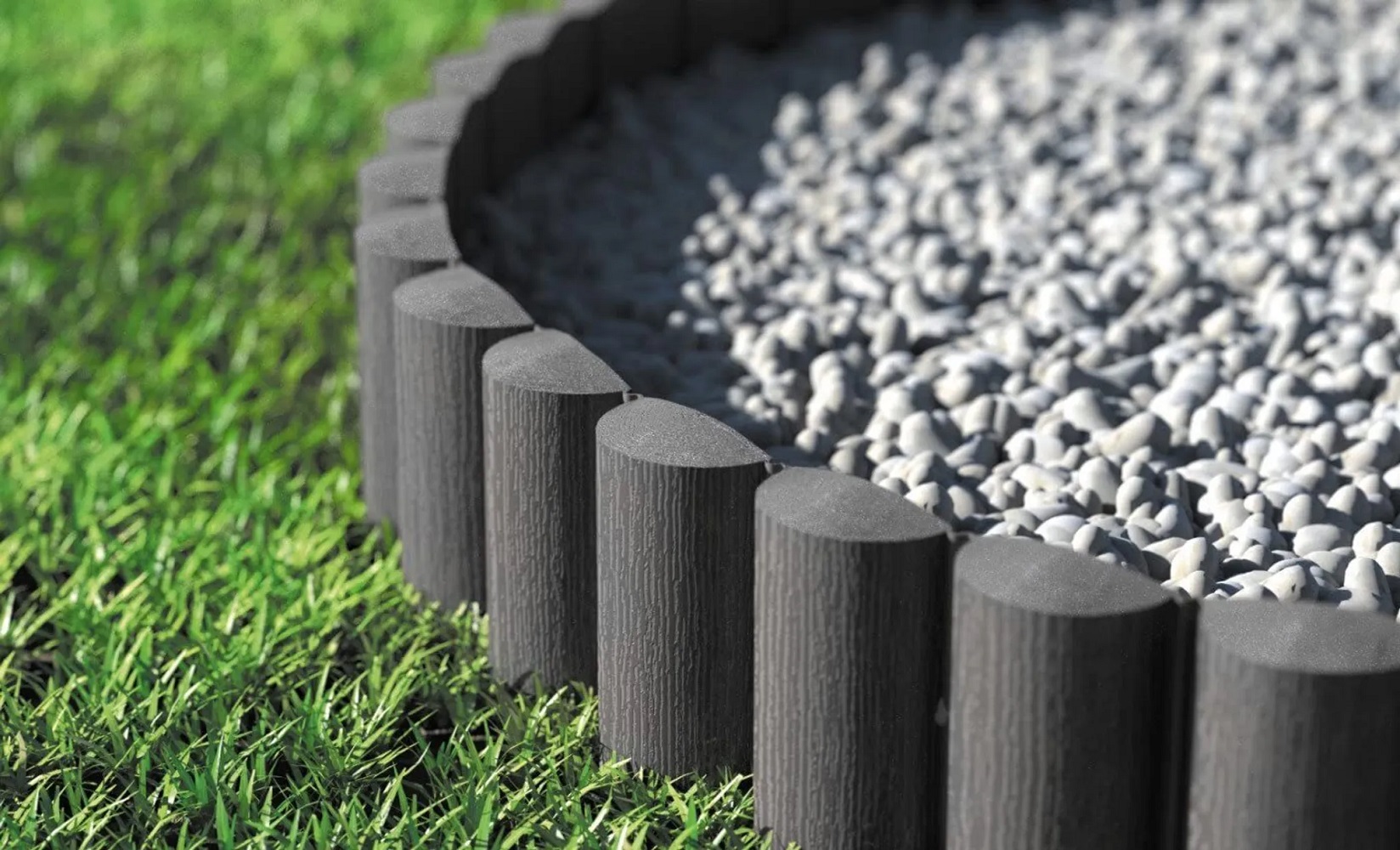 Cellfast Gartenpalisade STANDARD 41,4 m graphit